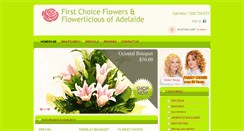 Desktop Screenshot of firstchoiceflowers.com.au
