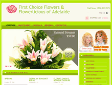 Tablet Screenshot of firstchoiceflowers.com.au